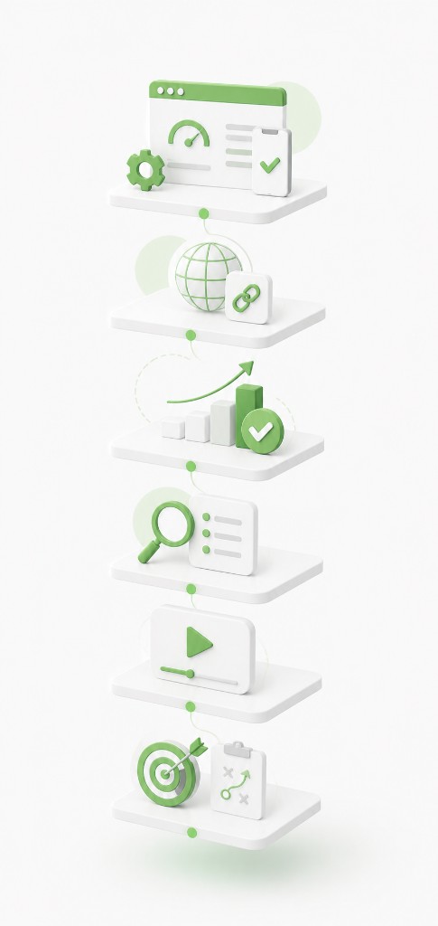 Local SEO deliverables — technical SEO, off-site SEO, link building, keyword research, video SEO and strategy
